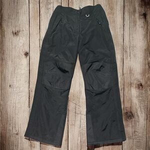 Slalom Snow Ski Pants Men’s Size Medium  Black 2 Pocket Zipper On Legs